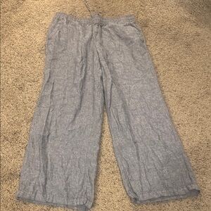 Casual Blue Linen Blend Old Navy Pants